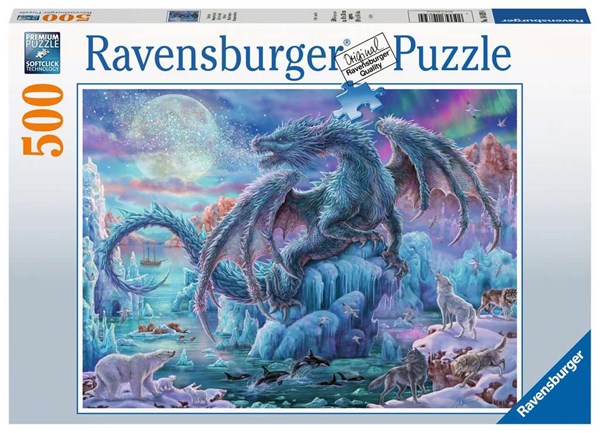 Ravensburger (14839) - "Eisdrache" - 500 Teile Puzzle