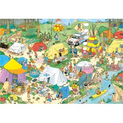 Jumbo (19087) - Jan van Haasteren: "Camping im Wald" - 2000 Teile Puzzle