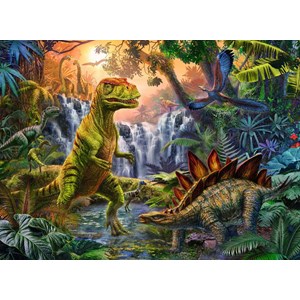 Ravensburger (12888) - "Im Reich der Giganten" - 100 Teile Puzzle