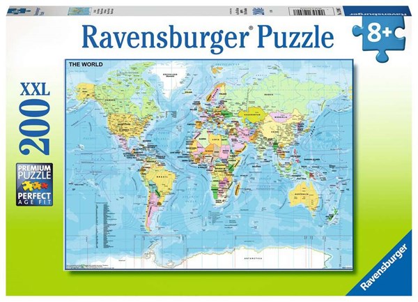 Ravensburger (12890) - "Die Welt" - 200 Teile Puzzle
