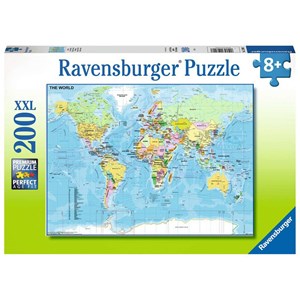 Ravensburger (12890) - "Die Welt" - 200 Teile Puzzle