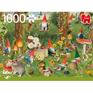 Jumbo (18841) - "Gnomes at the rien" - 1000 Teile Puzzle