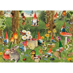 Jumbo (18841) - "Gnomes at the rien" - 1000 Teile Puzzle