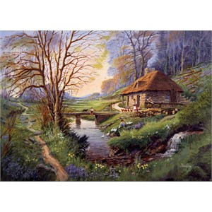 Falcon (11243) - "Cottage in the Woods" - 1000 Teile Puzzle