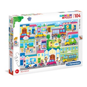 Clementoni (27114) - "In the City" - 104 Teile Puzzle