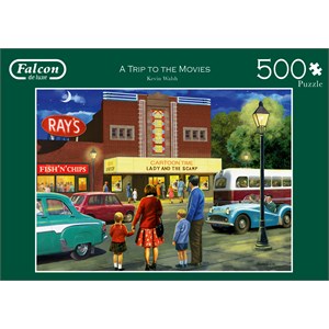 Falcon (11240) - Kevin Walsh: "Ausflug ins Kino" - 500 Teile Puzzle