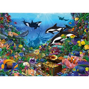 Jumbo (18814) - "Jewels of the Deep" - 1000 Teile Puzzle