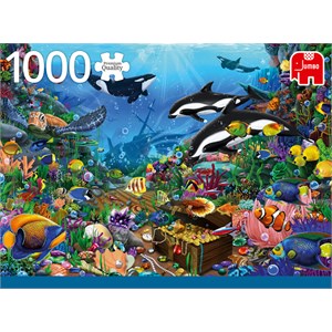 Jumbo (18814) - "Jewels of the Deep" - 1000 Teile Puzzle