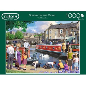 Falcon (11206) - Victor McLindon: "Sonntag auf den Kanal" - 1000 Teile Puzzle