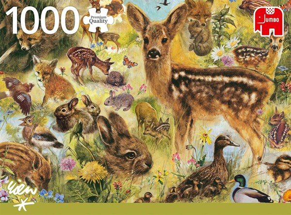 Jumbo (18819) - "Young Wildlife" - 1000 Teile Puzzle