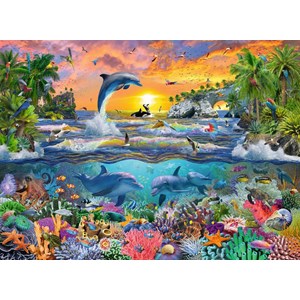 Ravensburger (10950) - "Tropisches Paradies" - 100 Teile Puzzle