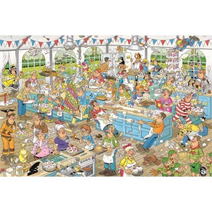 Jumbo (19077) - Jan van Haasteren: "Backe backe Kuchen" - 1500 Teile Puzzle