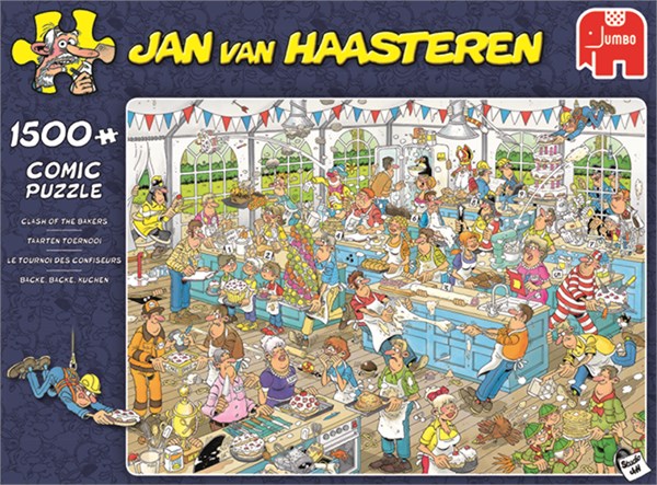 Jumbo (19077) - Jan van Haasteren: "Backe backe Kuchen" - 1500 Teile Puzzle
