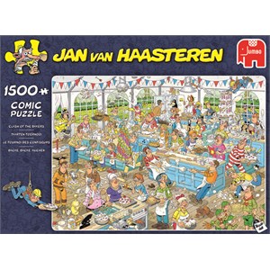 Jumbo (19077) - Jan van Haasteren: "Backe backe Kuchen" - 1500 Teile Puzzle