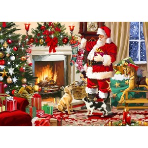 Bluebird Puzzle (70075) - "Santa Interior" - 500 Teile Puzzle