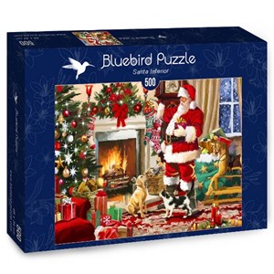 Bluebird Puzzle (70075) - "Santa Interior" - 500 Teile Puzzle