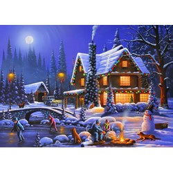 Bluebird Puzzle (70094) - "Holiday Spirit" - 500 Teile Puzzle