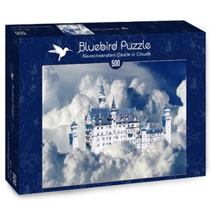 Bluebird Puzzle (70036) - "Neuschwanstein Castle in Clouds" - 500 Teile Puzzle