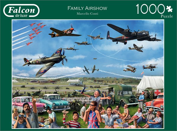 Falcon (11195) - Marcello Corti: "Flugzeugparade" - 1000 Teile Puzzle