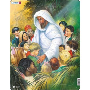 Larsen (C5) - "Jesus mit den Kindern" - 33 Teile Puzzle