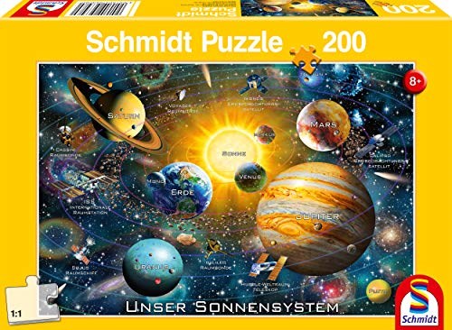 Schmidt Spiele (56308) - "Unser Sonnensystem" - 200 Teile Puzzle