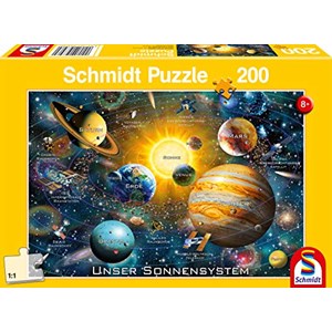 Schmidt Spiele (56308) - "Unser Sonnensystem" - 200 Teile Puzzle