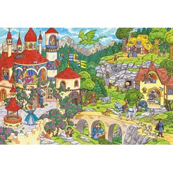 Schmidt Spiele (56311) - "Im Land der Märchen" - 100 Teile Puzzle