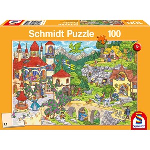 Schmidt Spiele (56311) - "Im Land der Märchen" - 100 Teile Puzzle
