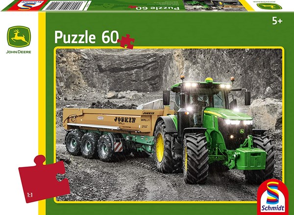 Schmidt Spiele (56314) - "John Deere Traktor 7310R" - 60 Teile Puzzle