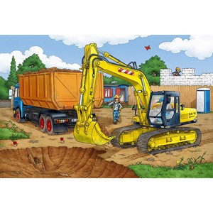 Schmidt Spiele (56350) - "Bagger" - 40 Teile Puzzle