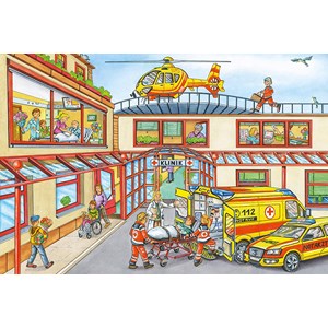 Schmidt Spiele (56352) - "Rettungshubschrauber" - 100 Teile Puzzle