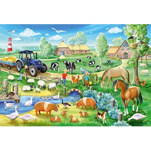 Schmidt Spiele (56353) - "Bauernhof" - 48 Teile Puzzle