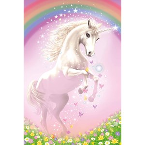 Schmidt Spiele (56354) - "Rosa Einhorn" - 150 Teile Puzzle