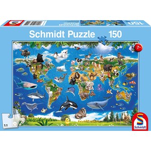 Schmidt Spiele (56355) - "Tierwelt" - 150 Teile Puzzle