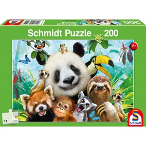 Schmidt Spiele (56359) - "Einfach tierisch" - 200 Teile Puzzle