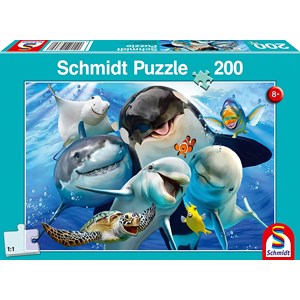 Schmidt Spiele (56360) - "Unterwasser-Freunde" - 200 Teile Puzzle