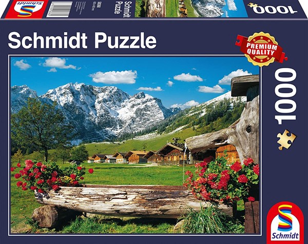 Schmidt Spiele (58368) - "Blick ins Bergidyll" - 1000 Teile Puzzle