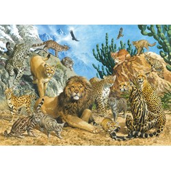 Schmidt Spiele (58372) - "Großkatzen" - 500 Teile Puzzle