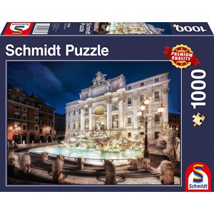Schmidt Spiele (58388) - "Fontana di Trevi, Rom" - 1000 Teile Puzzle