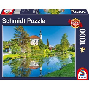 Schmidt Spiele (58389) - "Breitbrunn, Chiemgau" - 1000 Teile Puzzle