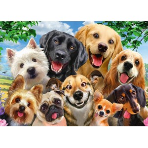 Schmidt Spiele (58390) - "Hunde-Selfie" - 500 Teile Puzzle