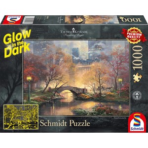 Schmidt Spiele (59496) - Thomas Kinkade: "Central Park im Herbst" - 1000 Teile Puzzle