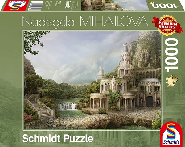 Schmidt Spiele (59611) - Nadegda Mihailova: "Palais in den Bergen" - 1000 Teile Puzzle
