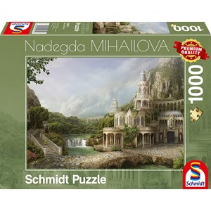 Schmidt Spiele (59611) - Nadegda Mihailova: "Palais in den Bergen" - 1000 Teile Puzzle