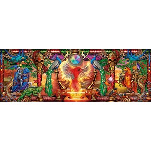 Schmidt Spiele (59615) - Ciro Marchetti: "Im Reich des Feuervogel" - 1000 Teile Puzzle