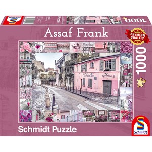 Schmidt Spiele (59630) - Assaf Frank: "Romantische Reise" - 1000 Teile Puzzle