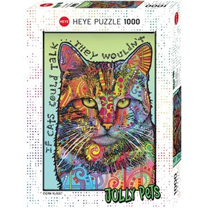 Heye (29893) - "Wenn Katzen reden könnten" - 1000 Teile Puzzle