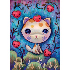 Heye (29895) - Jeremiah Ketner: "Erdbeer-Kätzchen" - 1000 Teile Puzzle