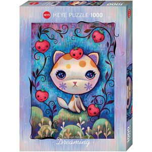 Heye (29895) - Jeremiah Ketner: "Erdbeer-Kätzchen" - 1000 Teile Puzzle