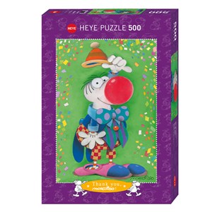 Heye (29911) - Guillermo Mordillo: "Danke!" - 500 Teile Puzzle